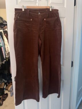American Eagle Outfitters Brown Corduroy Pants with Stretch